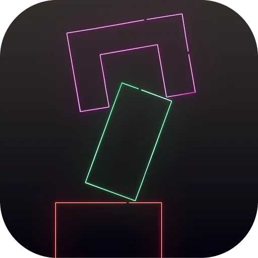 Neon Block Tower – 簡単爽快ミニゲーム
